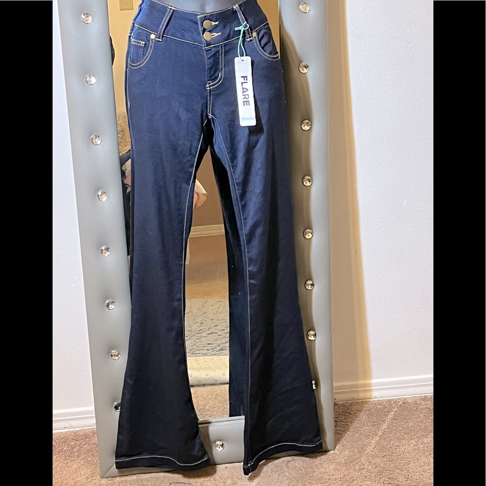 Slightly flare leg jeans